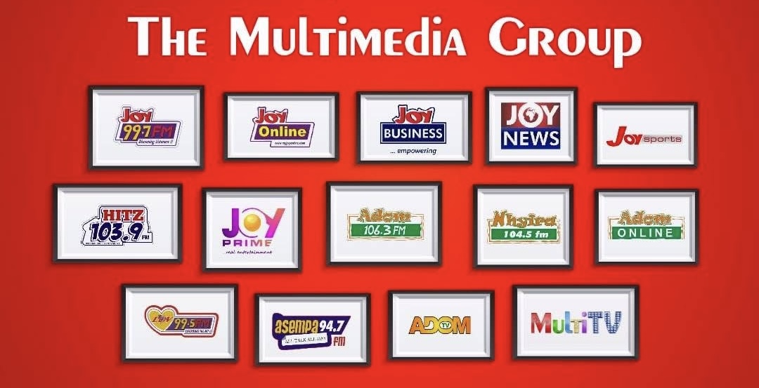 Banner with logos of all the brands of The Multimedia Group